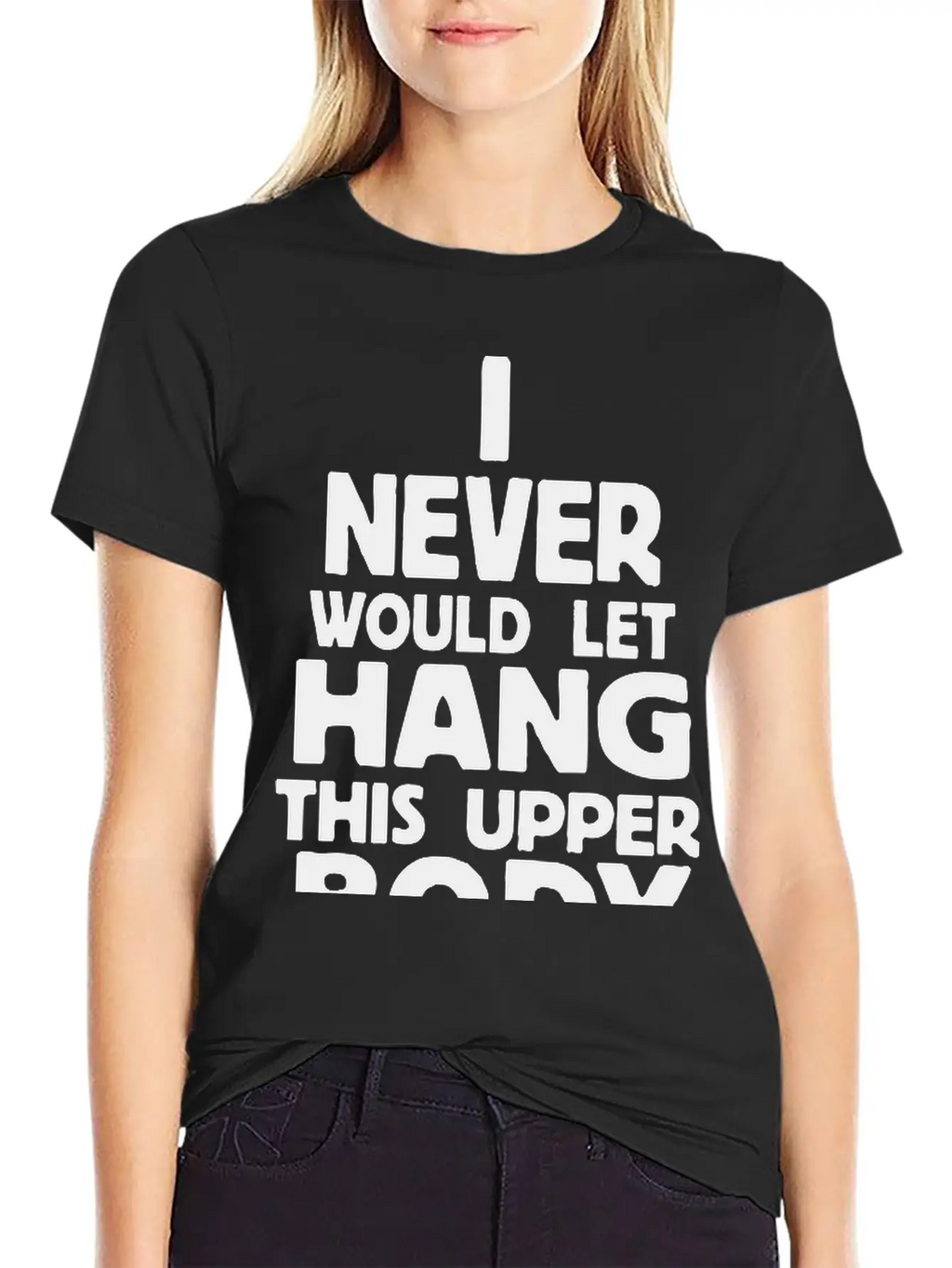 Never Body Hang Unisex Casual T-Shirt – Clean Design For Daily Comfort