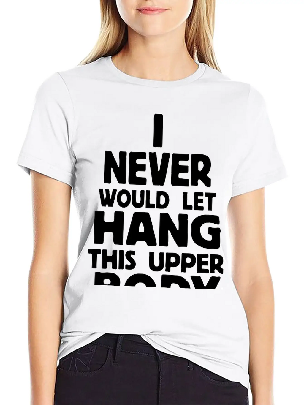 Never Body Hang Unisex Casual T-Shirt – Clean Design For Daily Comfort