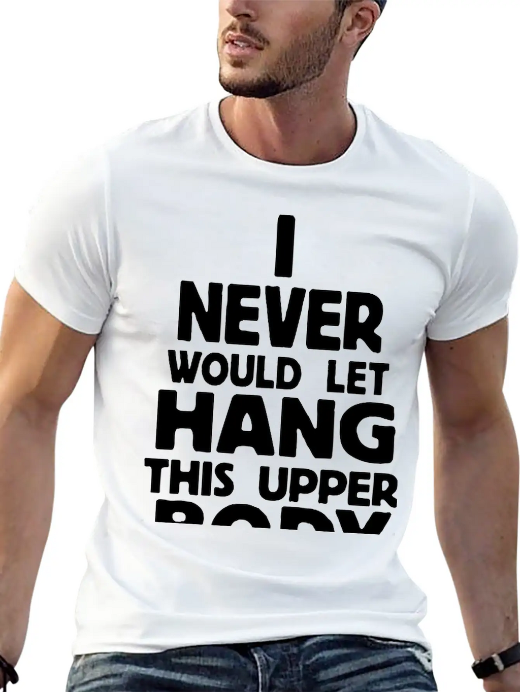 Never Body Hang Unisex Casual T-Shirt – Clean Design For Daily Comfort