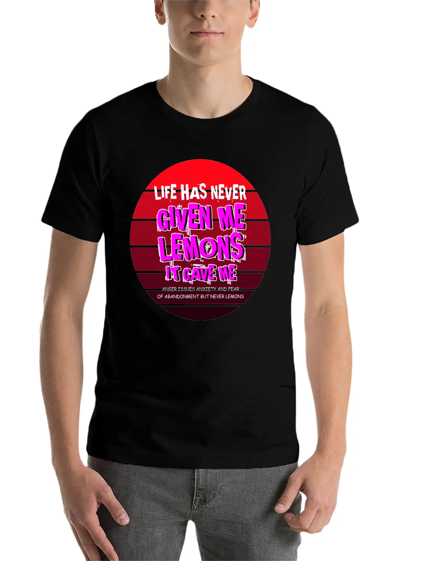 Never Gave Lemons Sad And Depressed Gift Unisex Casual T-Shirt – Clean Design For Daily Comfort