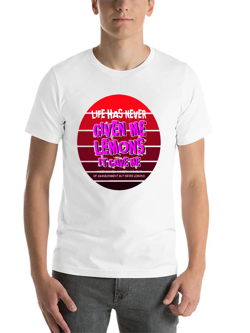 Never Gave Lemons Sad And Depressed Gift Unisex Casual T-Shirt – Clean Design For Daily Comfort