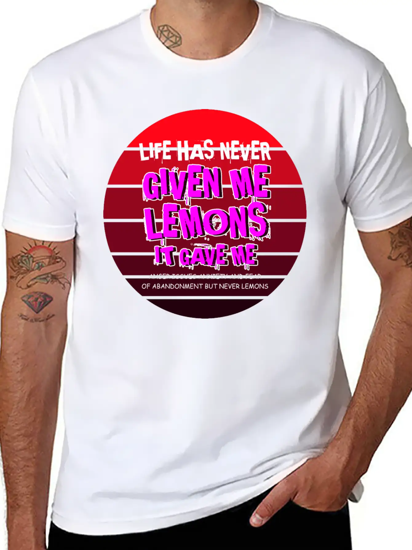 Never Gave Lemons Sad And Depressed Gift Unisex Casual T-Shirt – Clean Design For Daily Comfort