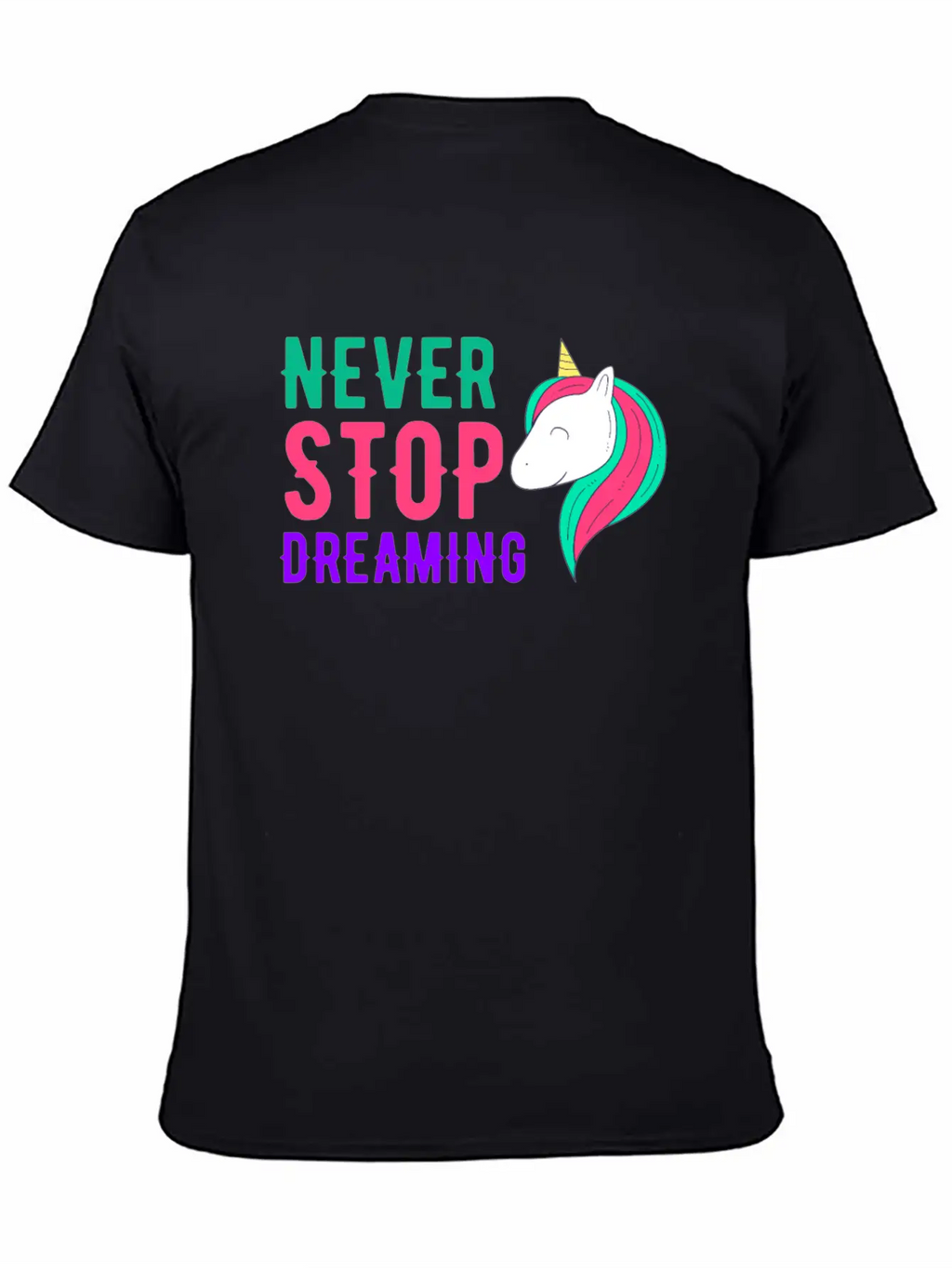 Never Stop Dreaming Breathable Soft Cotton T-Shirt – Timeless Casual Look