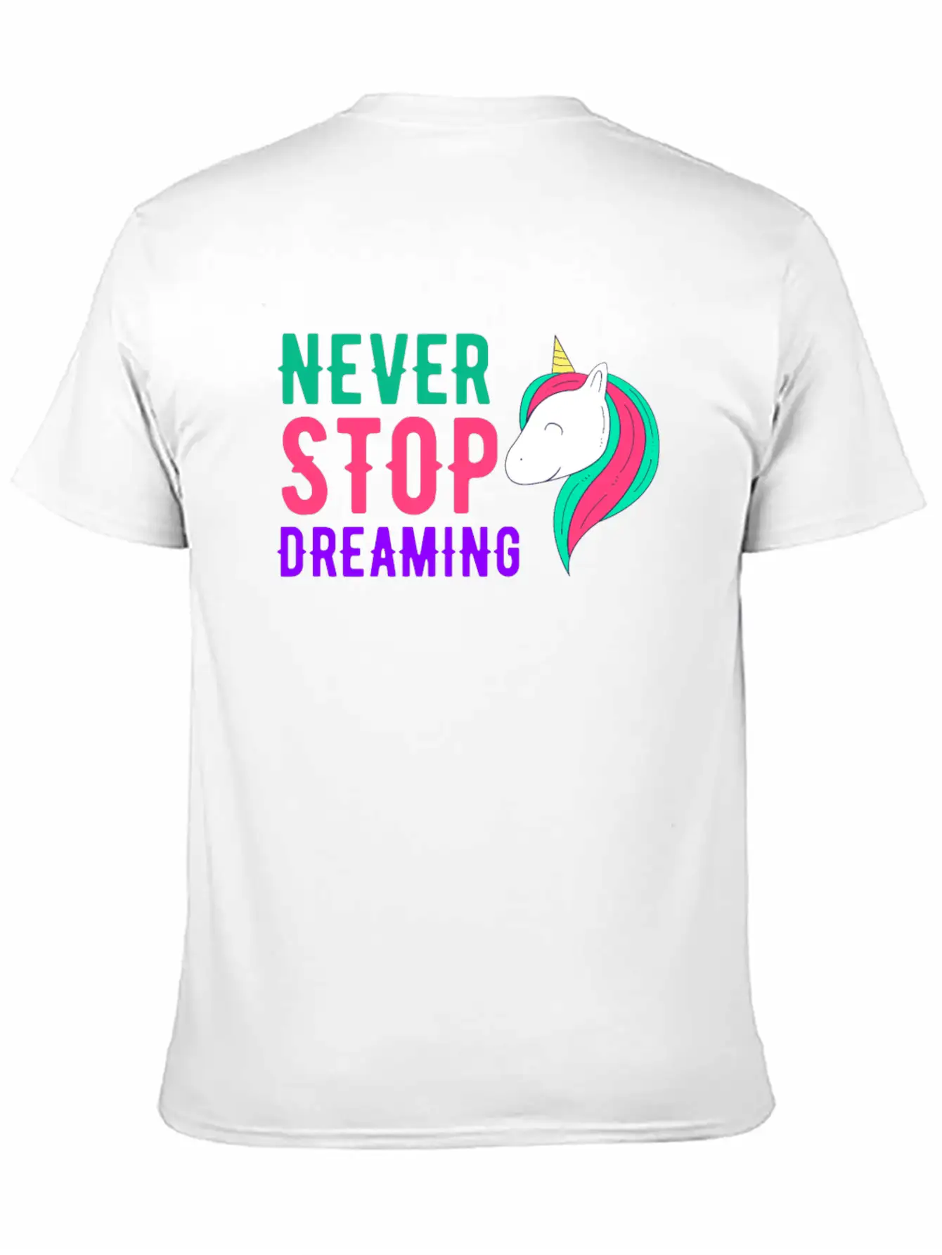 Never Stop Dreaming Breathable Soft Cotton T-Shirt – Timeless Casual Look