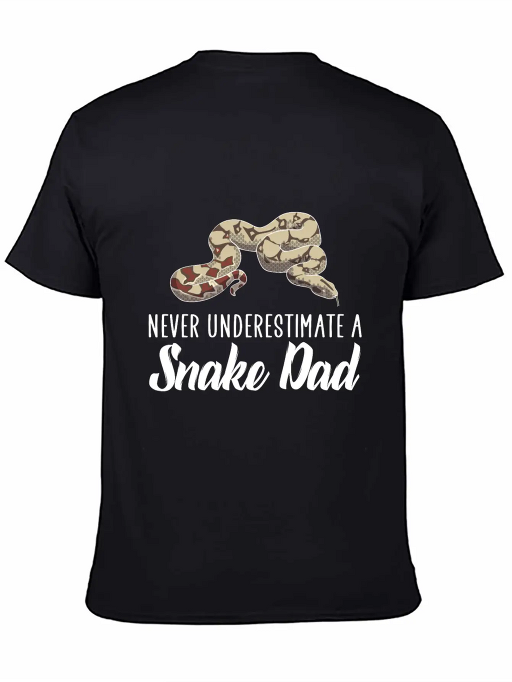 Never Underestimate A Snake Dad Essential Cotton Tee For Daily Outfits – Unisex Style