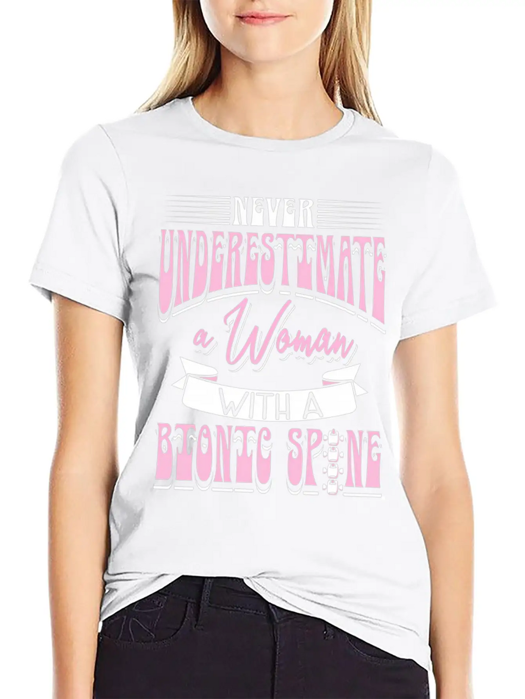 Never Underestimate A Wo With A Bio Stylish Everyday T-Shirt – Unisex Basic Cotton Tee
