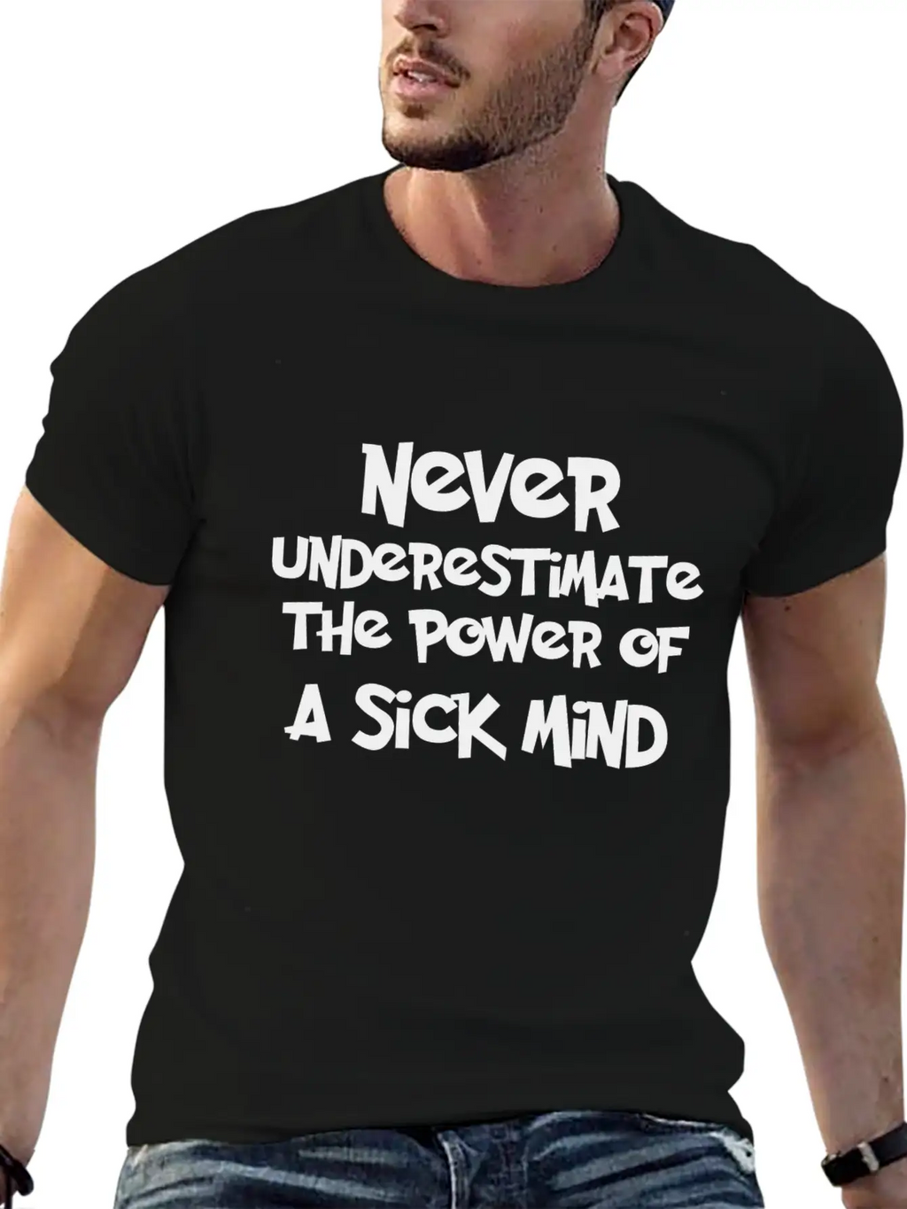 NEVER-UNDERESTIMATE Stylish Everyday T-Shirt – Unisex Basic Cotton Tee
