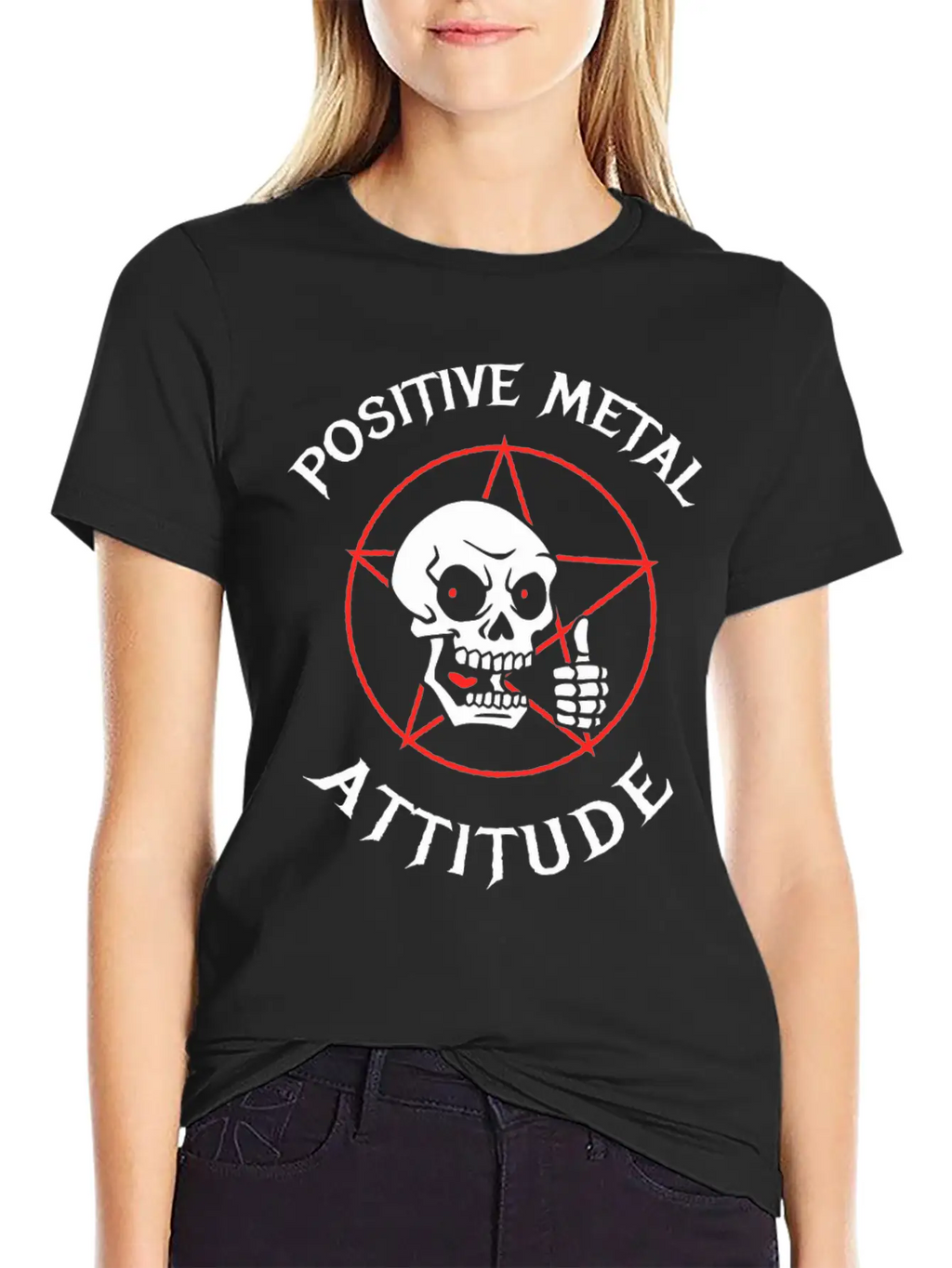 New Design Positive Metal Attitude Best Seller Unisex Short Sleeve Soft Cotton T-Shirt – Casual Everyday Wear