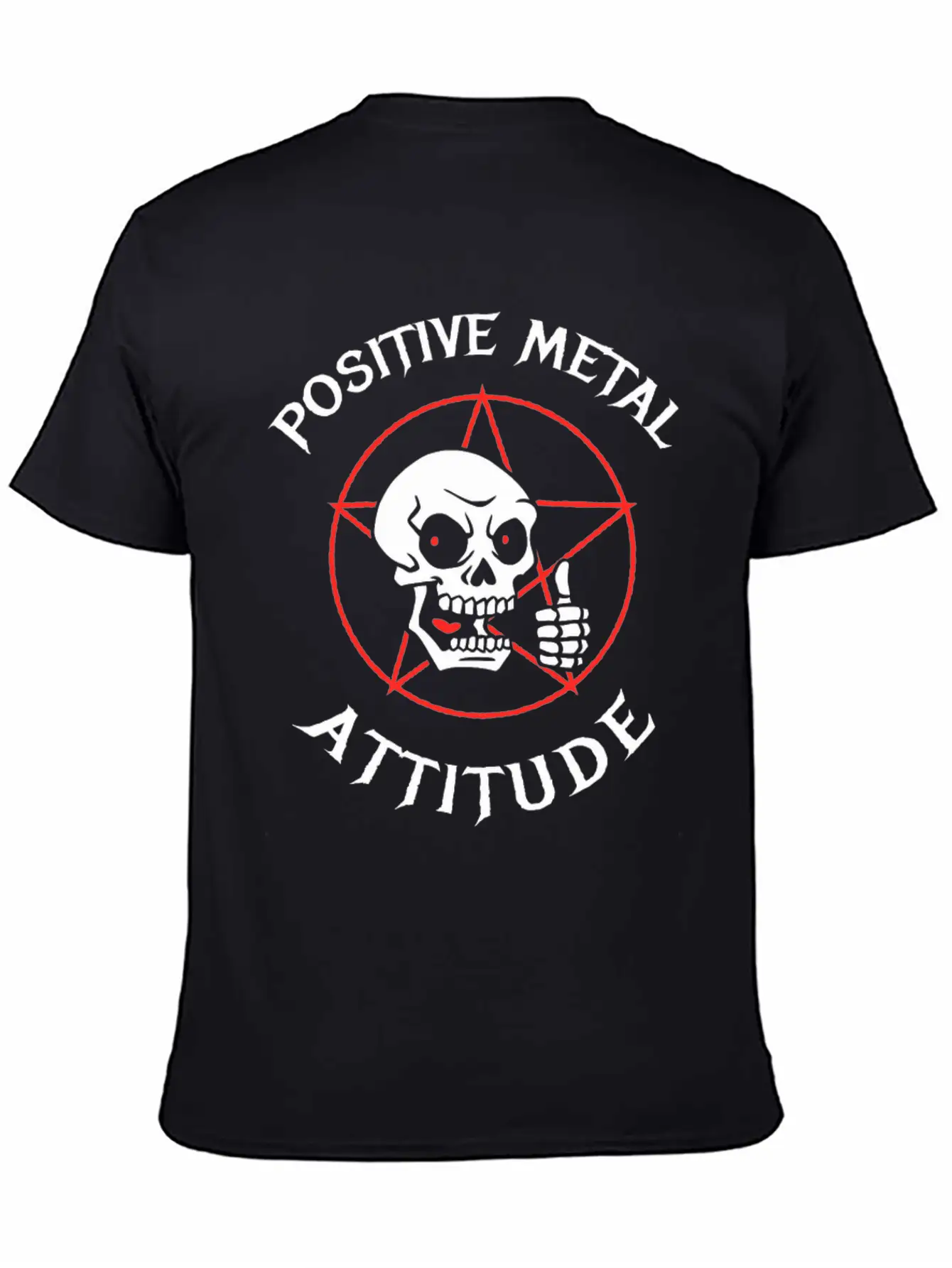 New Design Positive Metal Attitude Best Seller Unisex Short Sleeve Soft Cotton T-Shirt – Casual Everyday Wear