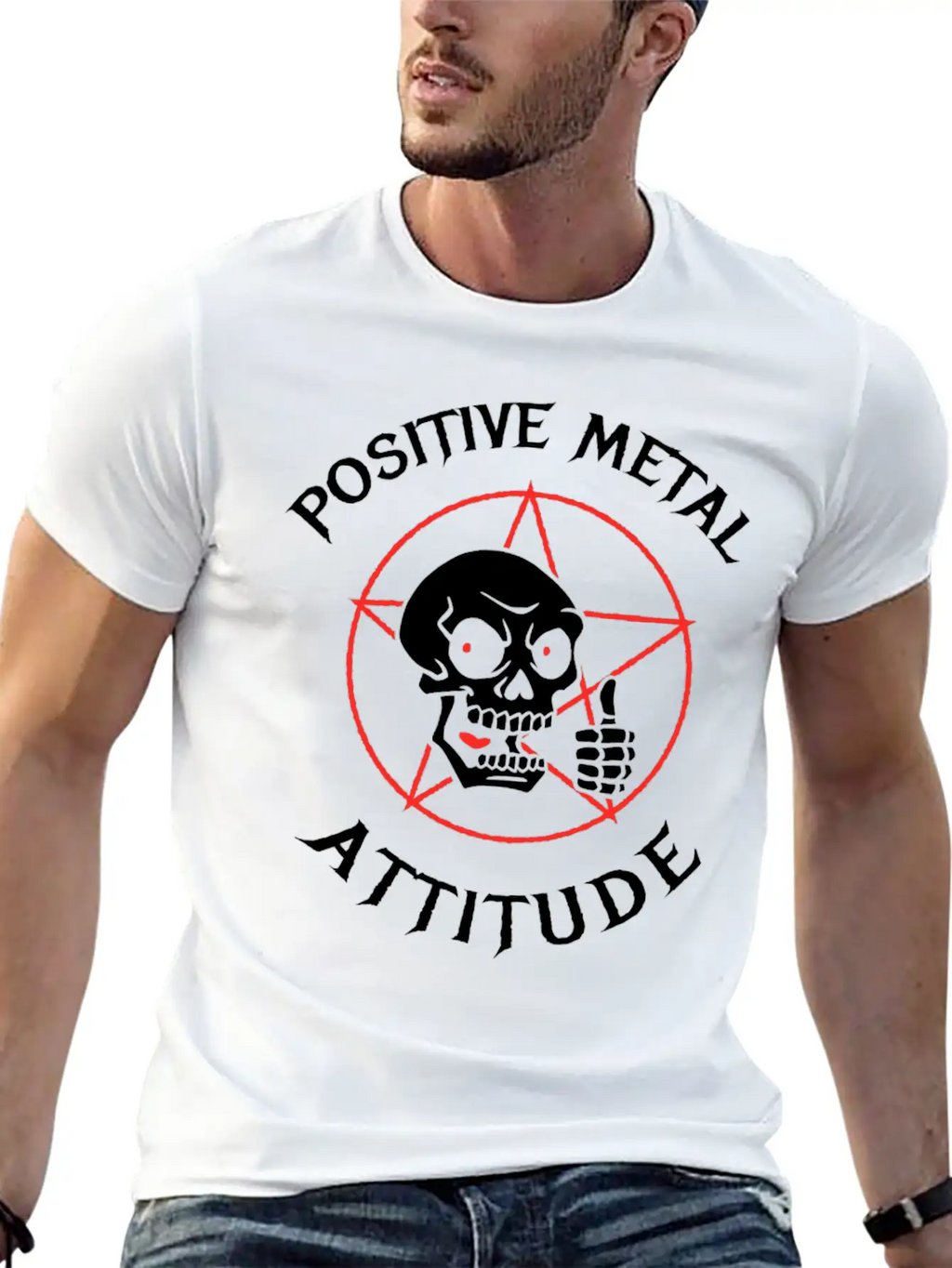 New Design Positive Metal Attitude Best Seller Unisex Short Sleeve Soft Cotton T-Shirt – Casual Everyday Wear