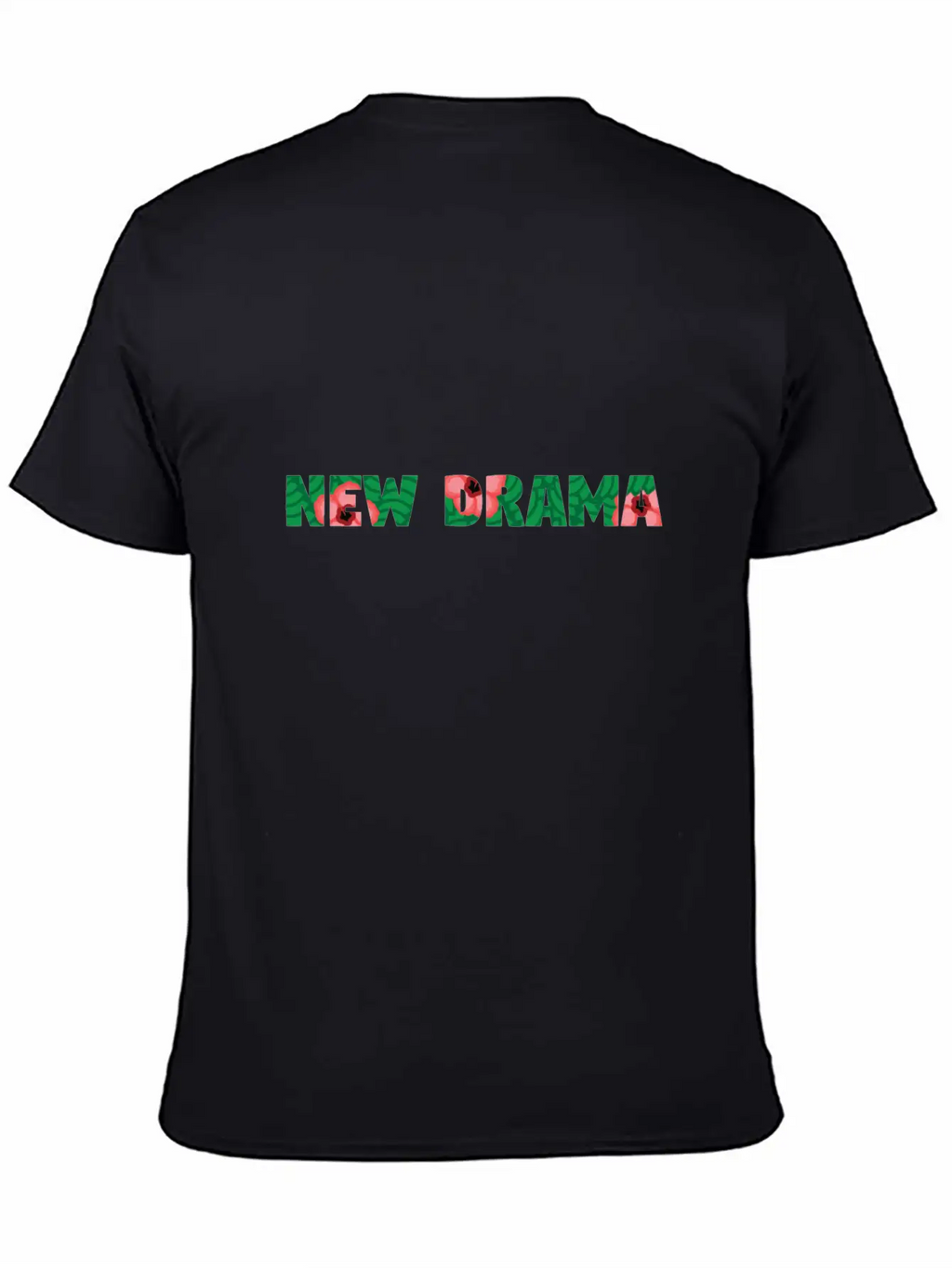 New Drama Floral Unisex Short Sleeve Soft Cotton T-Shirt – Casual Everyday Wear