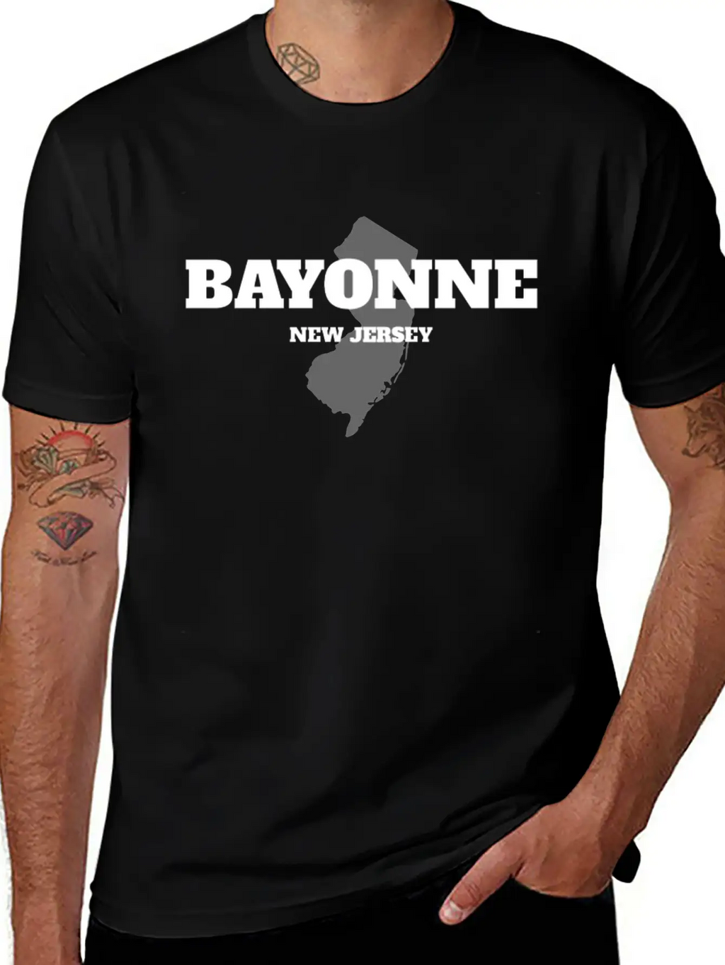 NEW JERSEY BAYONNE US STATE EDITION Unisex Casual T-Shirt – Clean Design For Daily Comfort