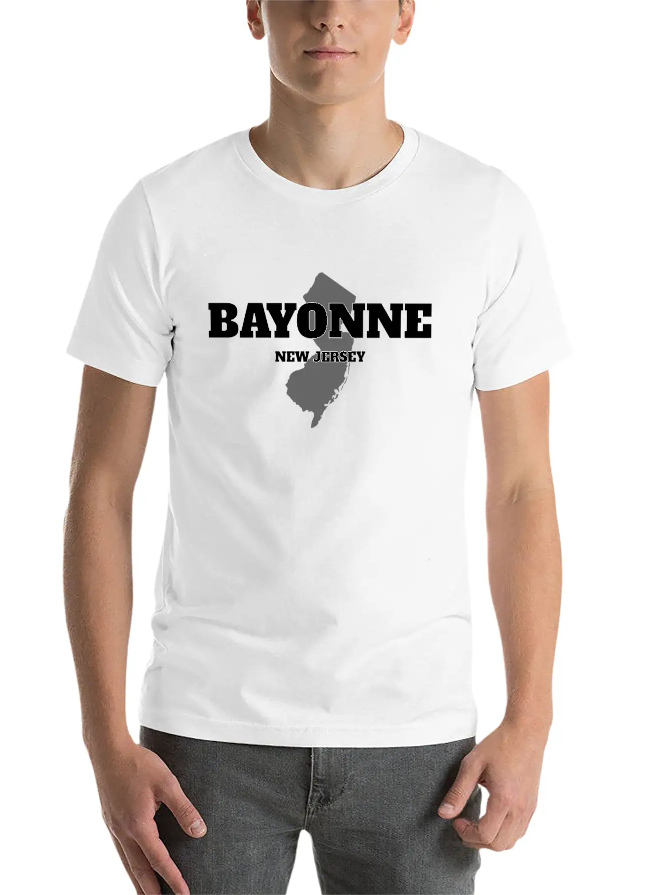 NEW JERSEY BAYONNE US STATE EDITION Unisex Casual T-Shirt – Clean Design For Daily Comfort
