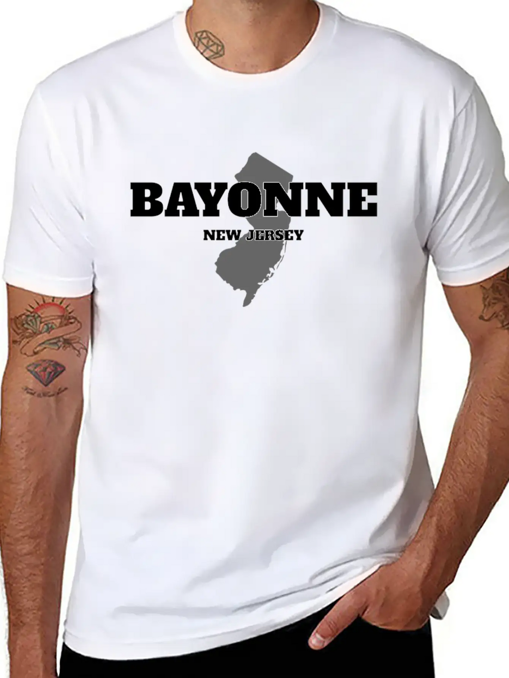 NEW JERSEY BAYONNE US STATE EDITION Unisex Casual T-Shirt – Clean Design For Daily Comfort