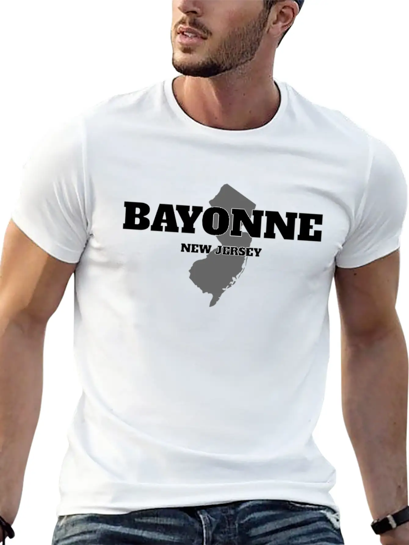 NEW JERSEY BAYONNE US STATE EDITION Unisex Casual T-Shirt – Clean Design For Daily Comfort