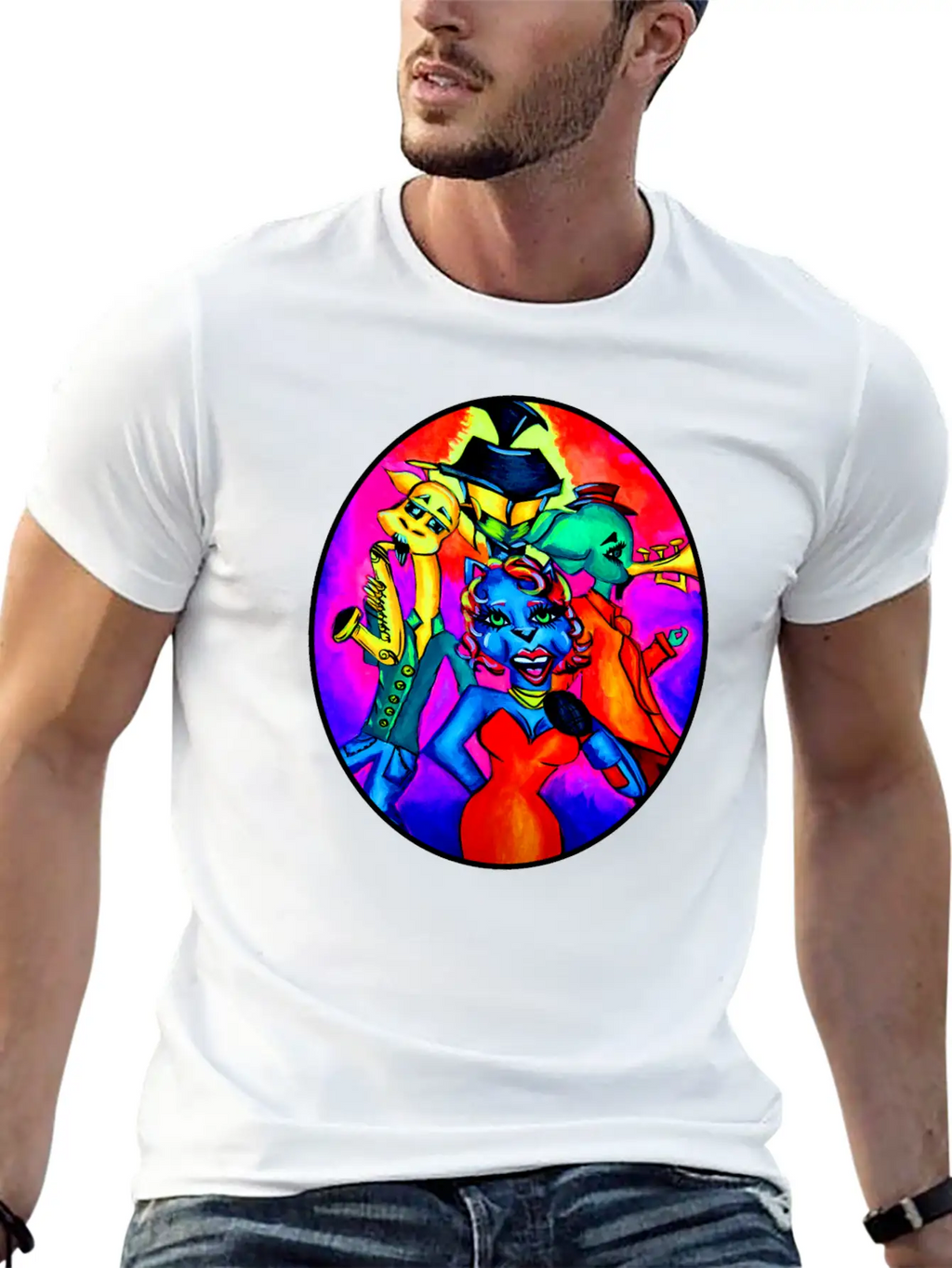 New Orleans Animal Street Band Unisex Casual T-Shirt – Clean Design For Daily Comfort