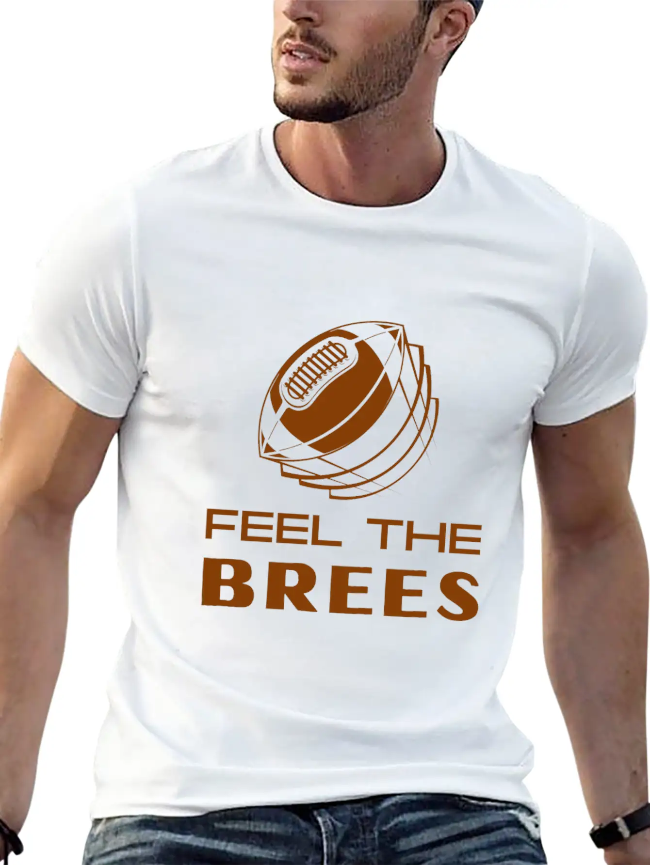 New Orleans Feel The Bress Unisex Short Sleeve Soft Cotton T-Shirt – Casual Everyday Wear