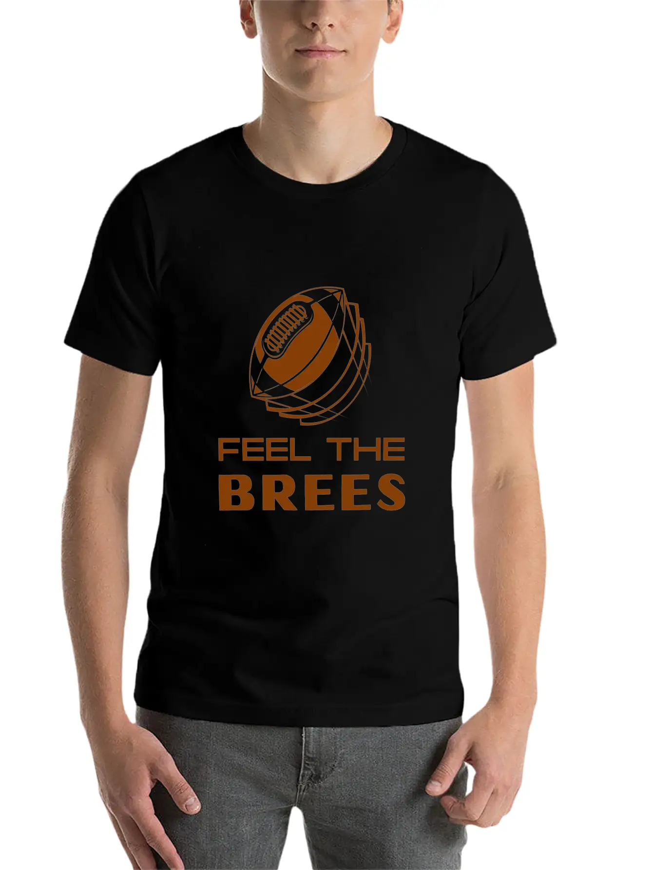 New Orleans Feel The Bress Unisex Short Sleeve Soft Cotton T-Shirt – Casual Everyday Wear