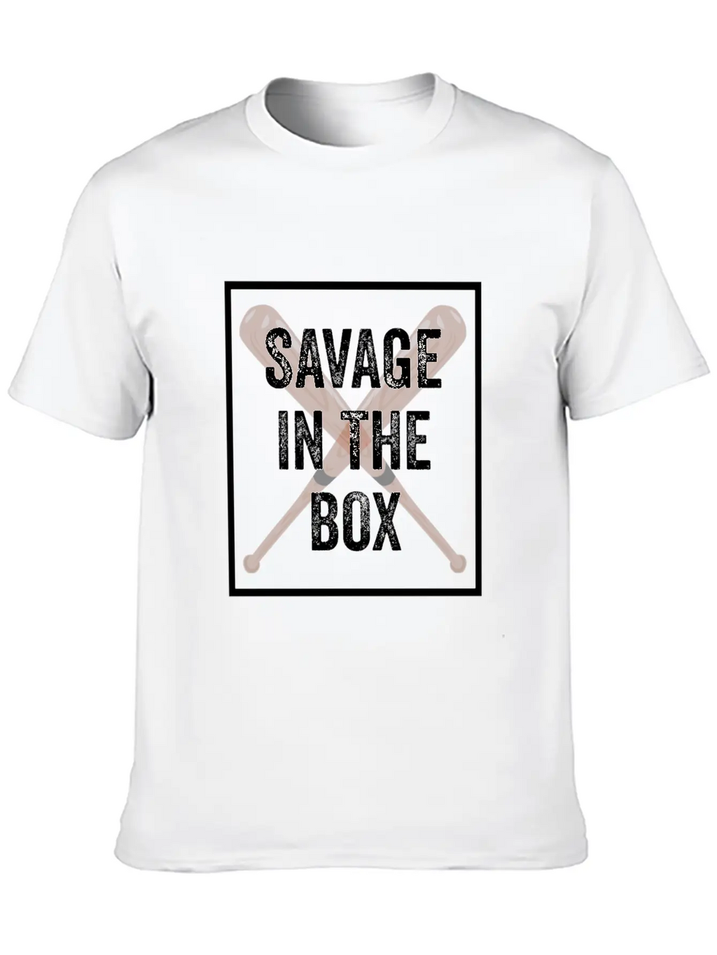 New York Baseball In The Box Baseball And Bat Unisex Short Sleeve Soft Cotton T-Shirt – Casual Everyday Wear