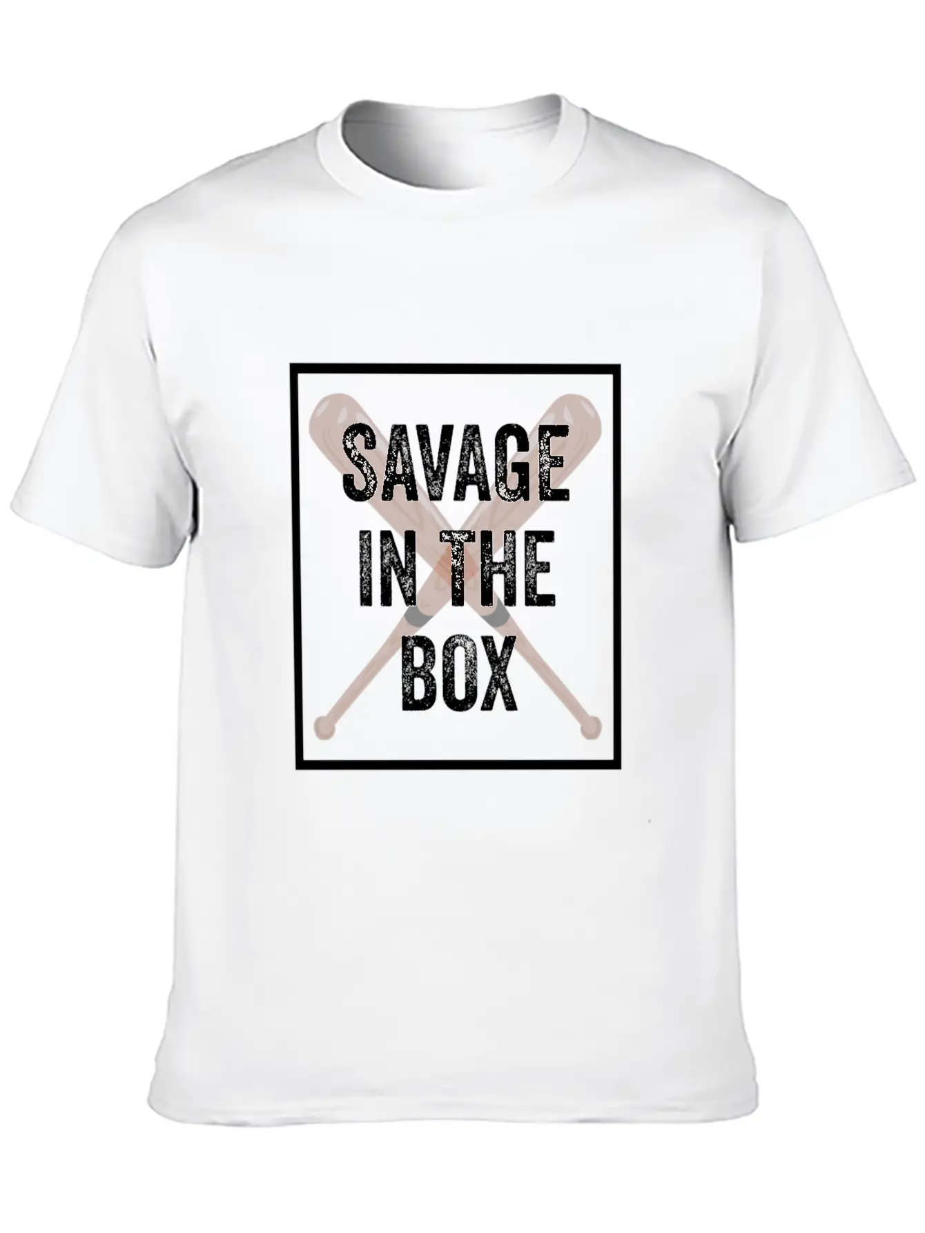 New York Baseball In The Box Baseball And Bat Unisex Short Sleeve Soft Cotton T-Shirt – Casual Everyday Wear