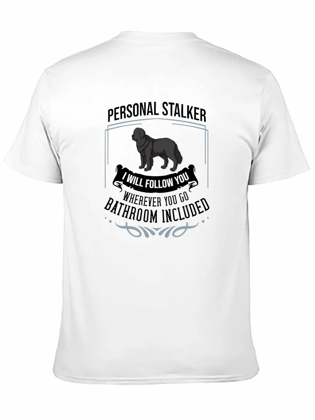 Newfoundland Dog Puppies Owner Lover T Shirt Casual Graphic T-Shirt – Simple And Comfortable Daily Wear