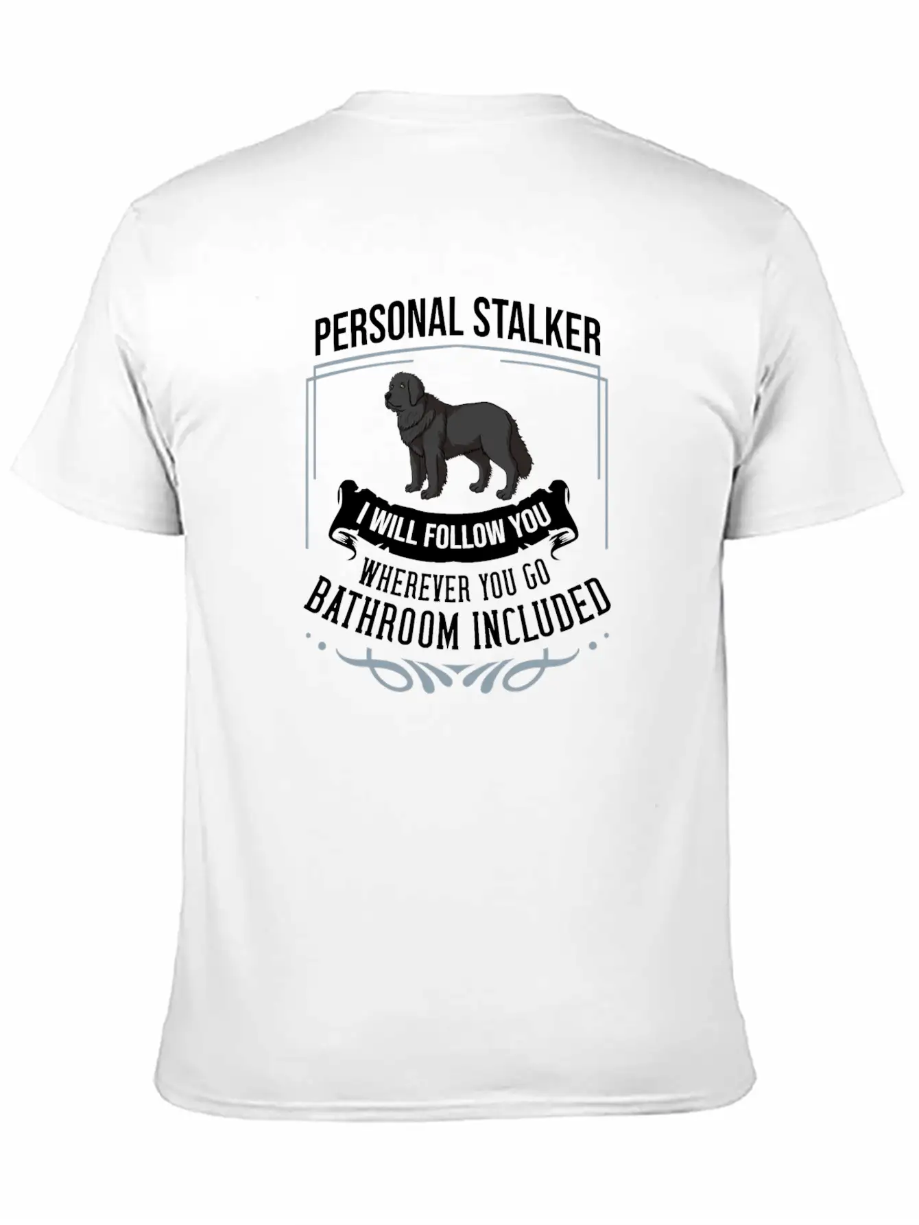 Newfoundland Dog Puppies Owner Lover T Shirt Casual Graphic T-Shirt – Simple And Comfortable Daily Wear
