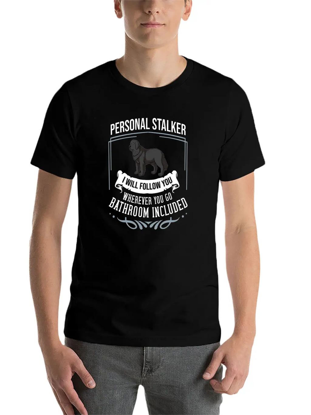 Newfoundland Dog Puppies Owner Lover T Shirt Casual Graphic T-Shirt – Simple And Comfortable Daily Wear