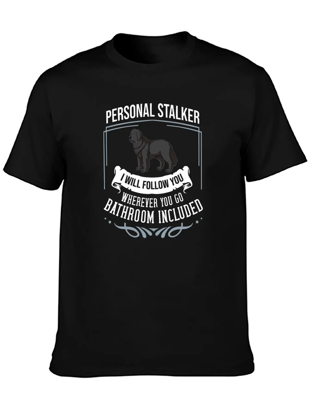 Newfoundland Dog Puppies Owner Lover T Shirt Casual Graphic T-Shirt – Simple And Comfortable Daily Wear
