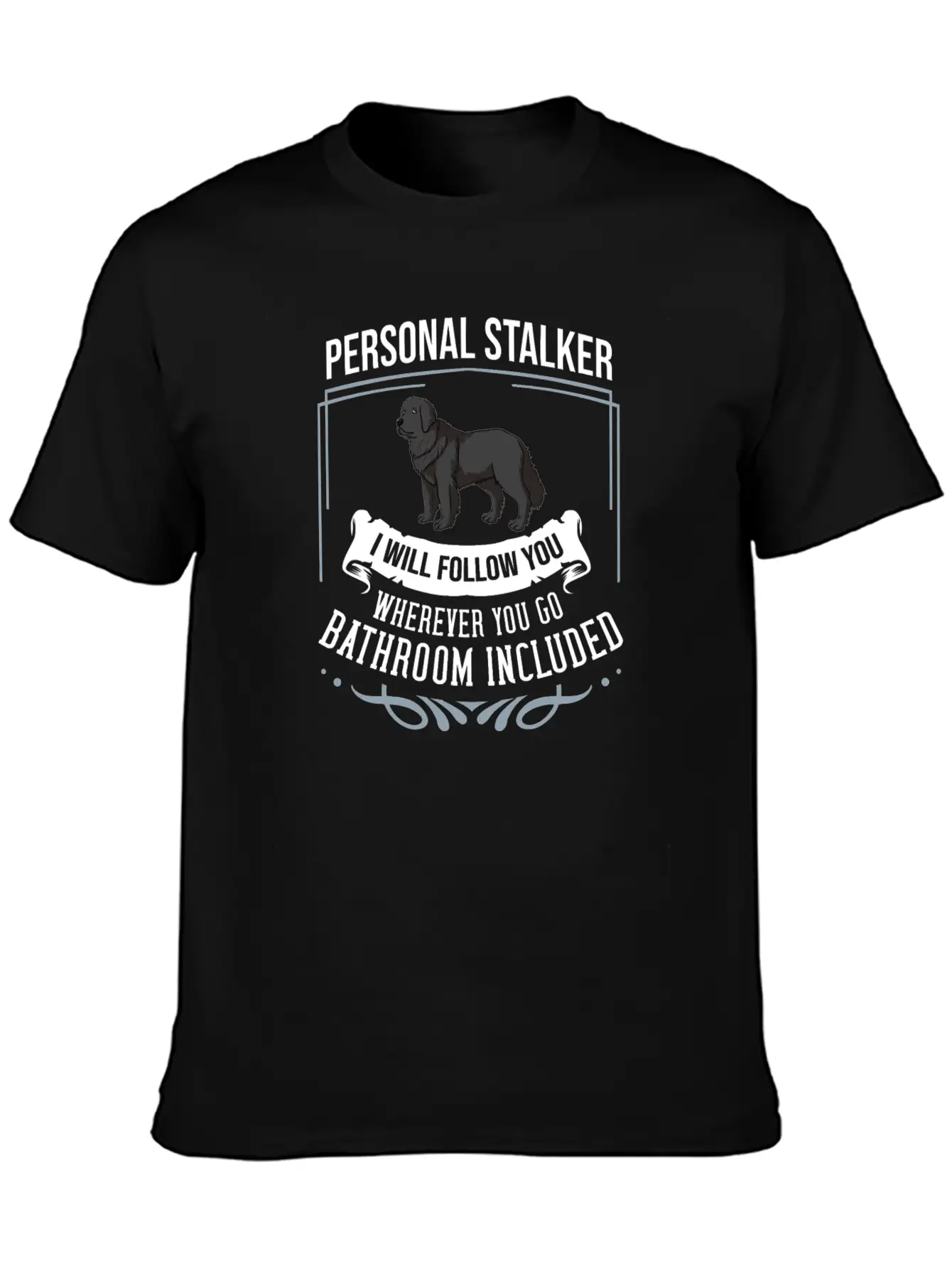 Newfoundland Dog Puppies Owner Lover T Shirt Casual Graphic T-Shirt – Simple And Comfortable Daily Wear