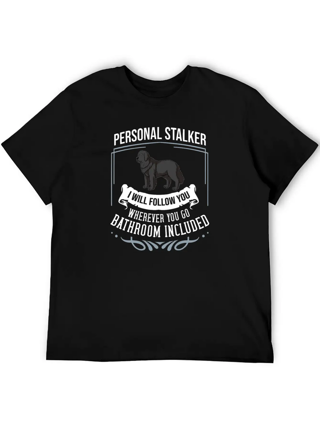 Newfoundland Dog Puppies Owner Lover T Shirt Casual Graphic T-Shirt – Simple And Comfortable Daily Wear