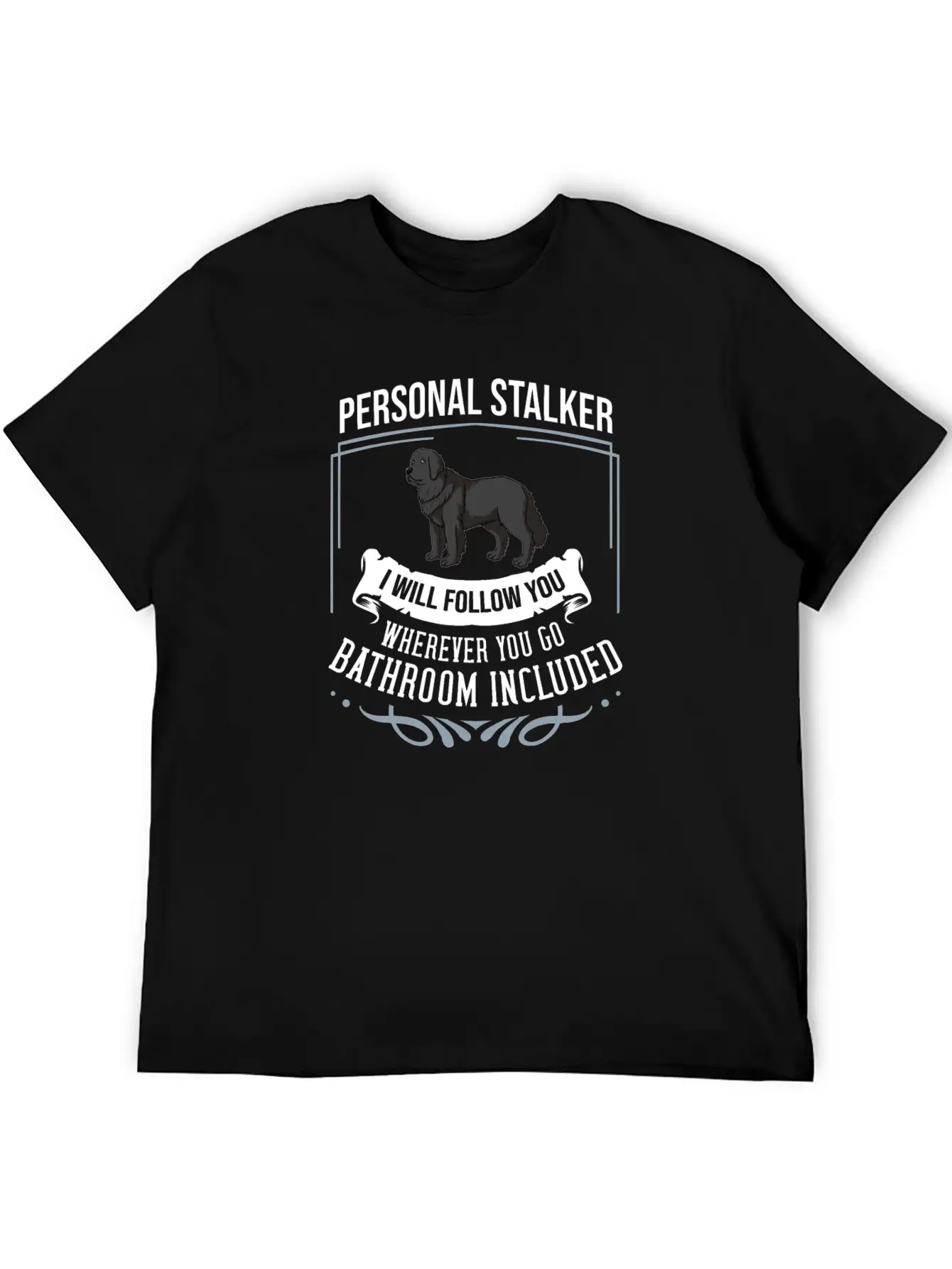 Newfoundland Dog Puppies Owner Lover T Shirt Casual Graphic T-Shirt – Simple And Comfortable Daily Wear