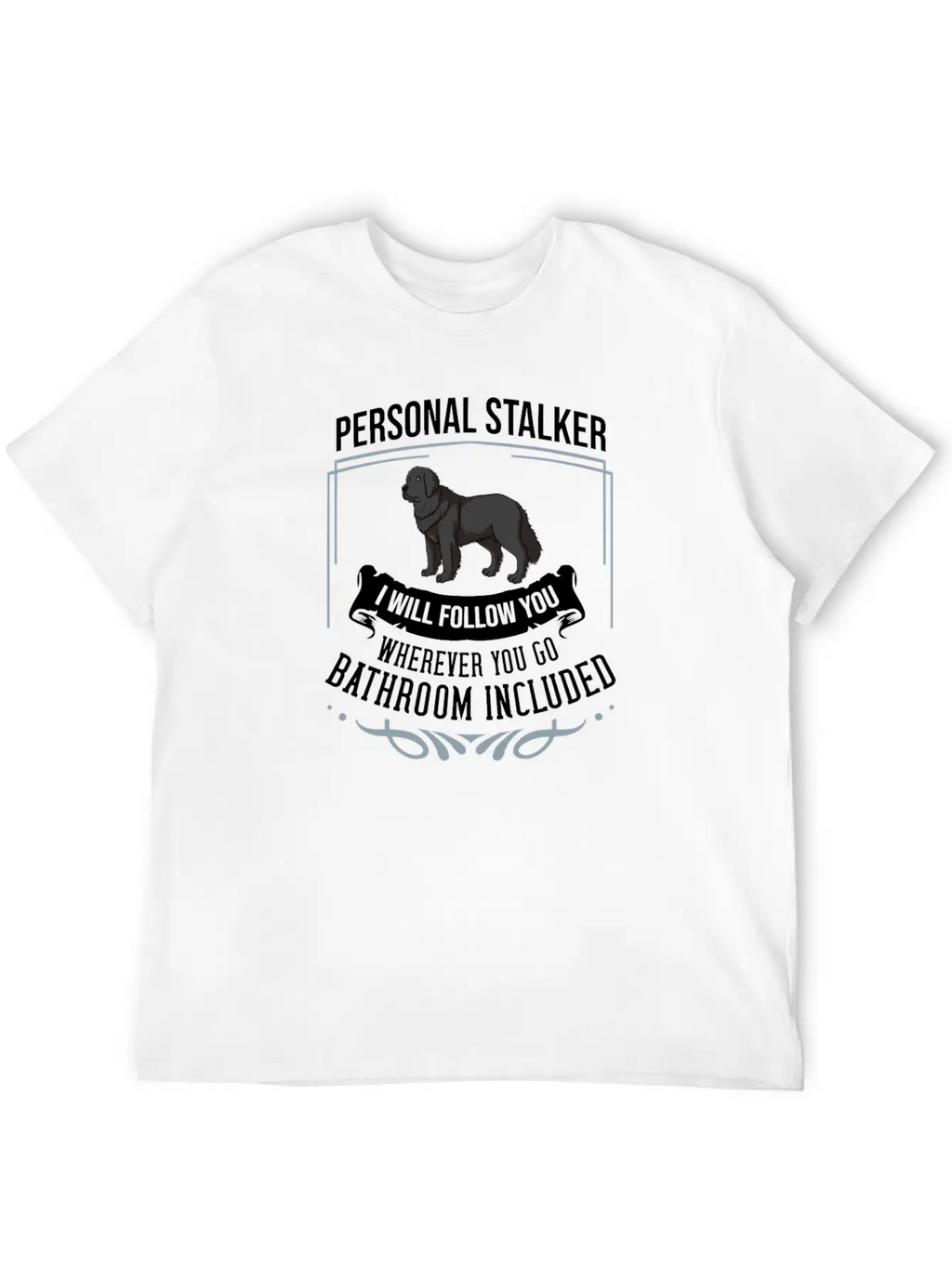 Newfoundland Dog Puppies Owner Lover T Shirt Casual Graphic T-Shirt – Simple And Comfortable Daily Wear