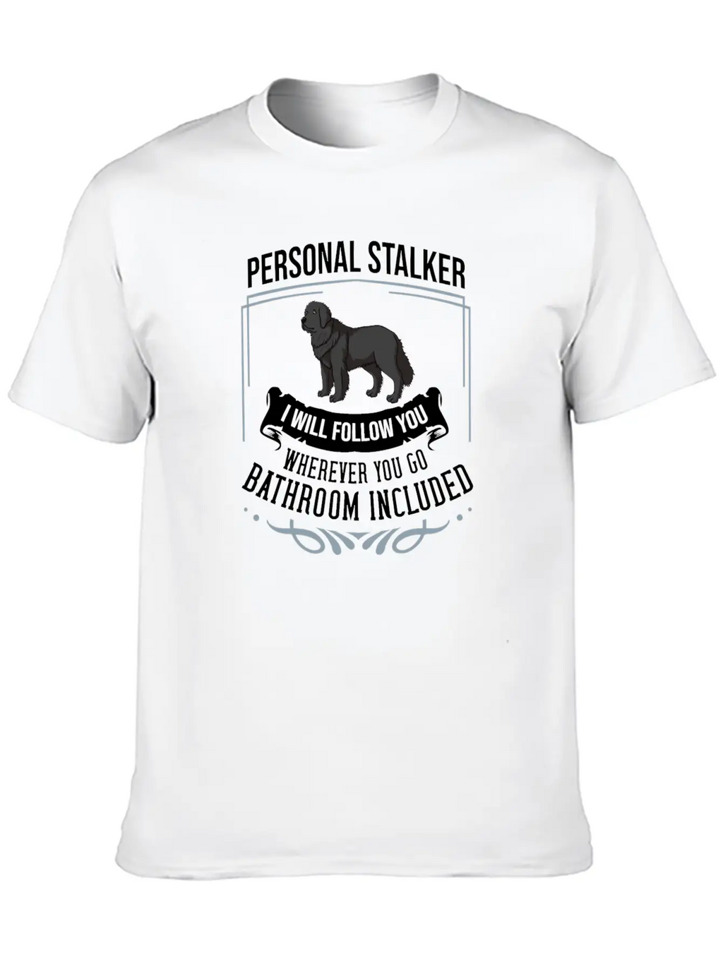 Newfoundland Dog Puppies Owner Lover T Shirt Casual Graphic T-Shirt – Simple And Comfortable Daily Wear