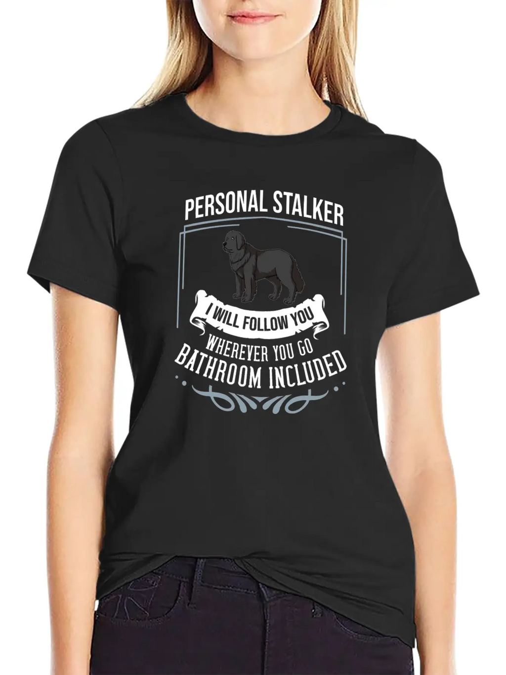 Newfoundland Dog Puppies Owner Lover T Shirt Casual Graphic T-Shirt – Simple And Comfortable Daily Wear