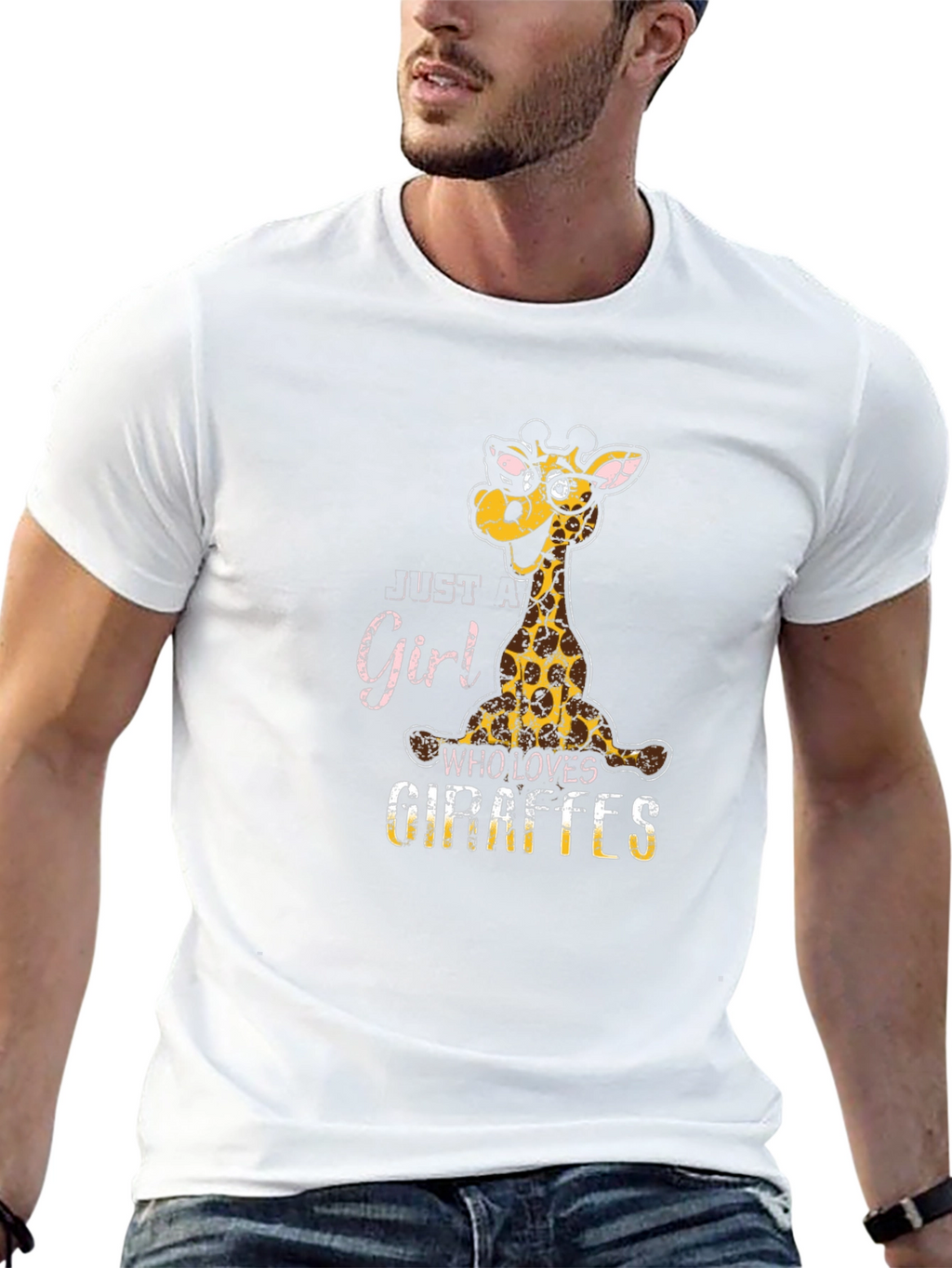 Just A Girl Who Loves Giraffes T-Shirt
