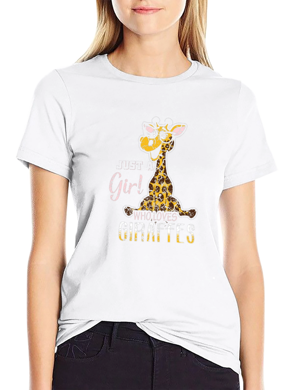 Just A Girl Who Loves Giraffes T-Shirt