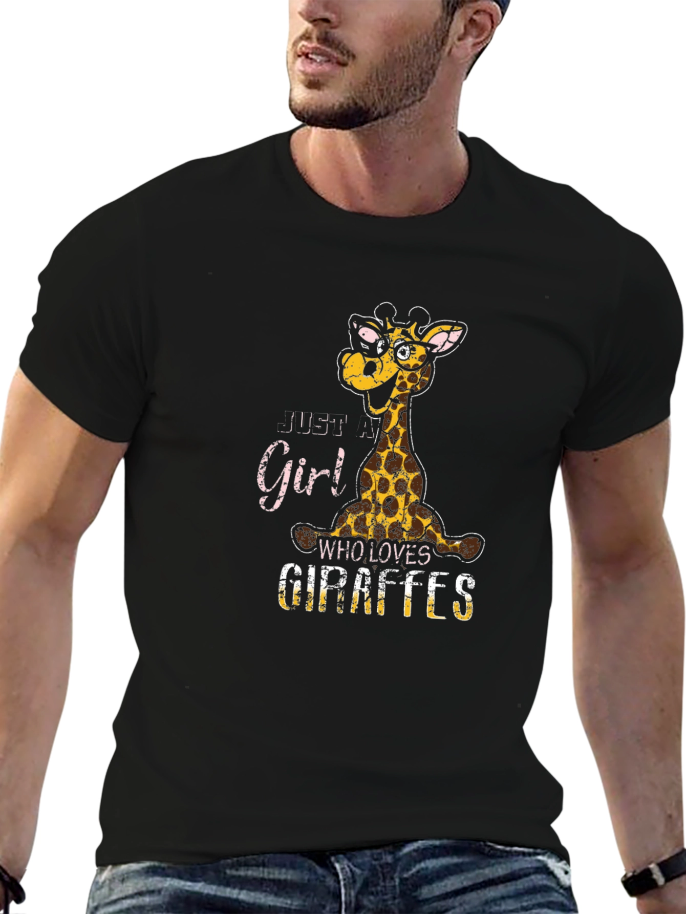 Just A Girl Who Loves Giraffes T-Shirt