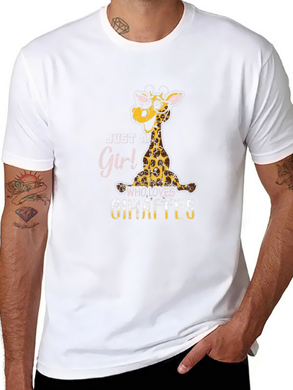 Just A Girl Who Loves Giraffes T-Shirt