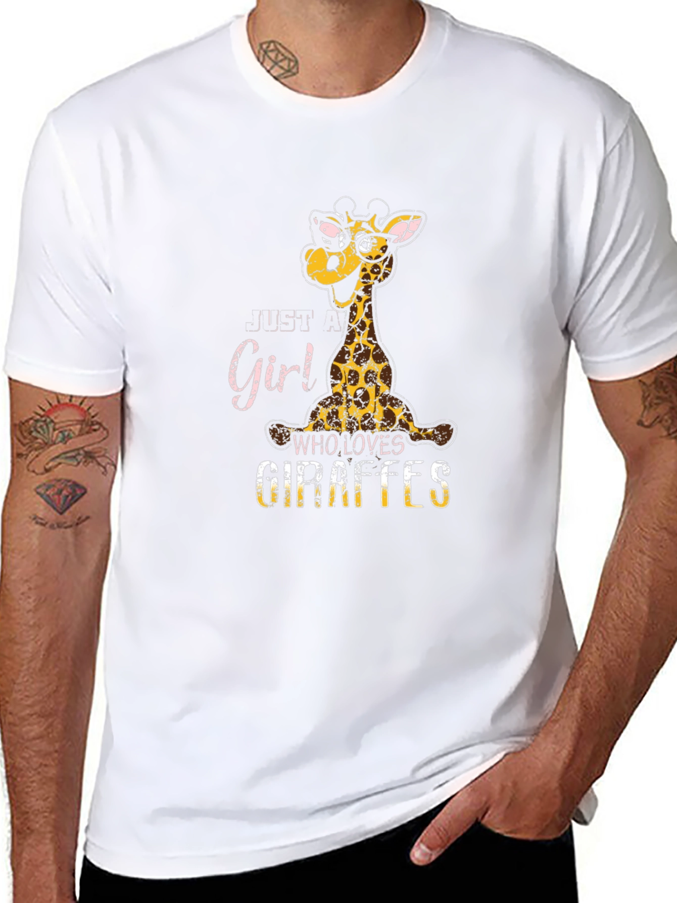 Just A Girl Who Loves Giraffes T-Shirt