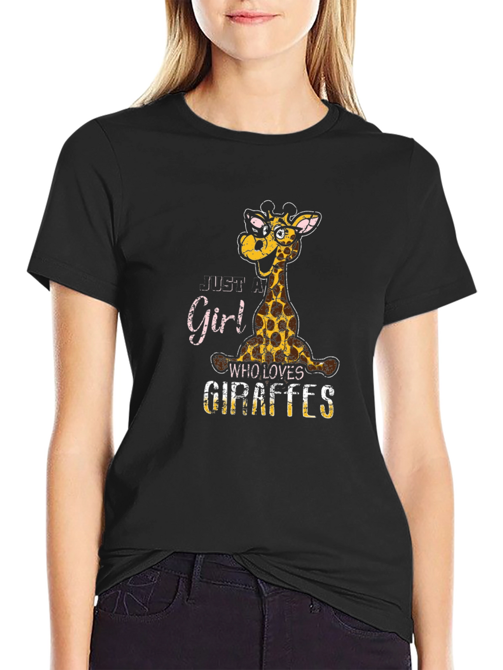 Just A Girl Who Loves Giraffes T-Shirt