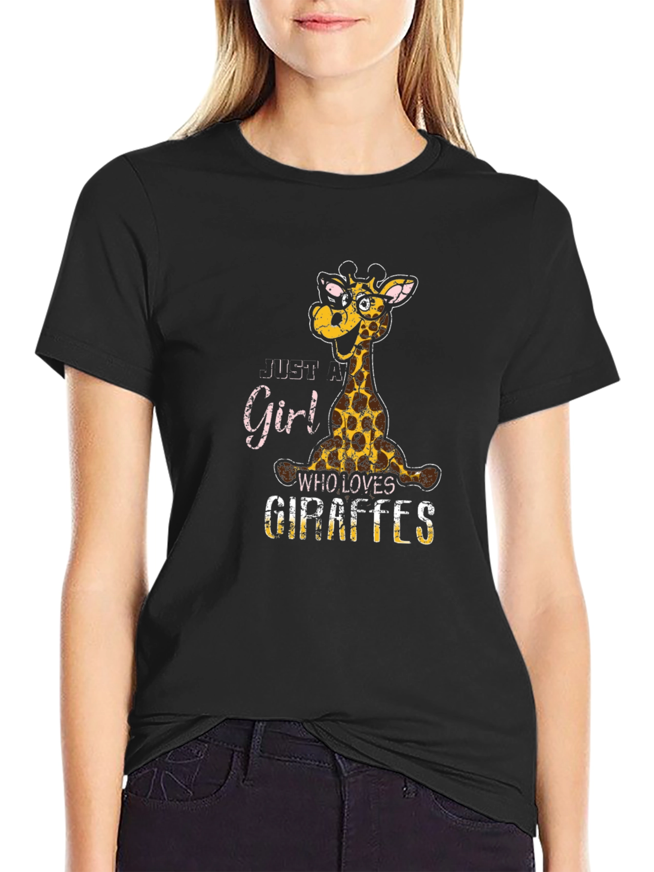Just A Girl Who Loves Giraffes T-Shirt