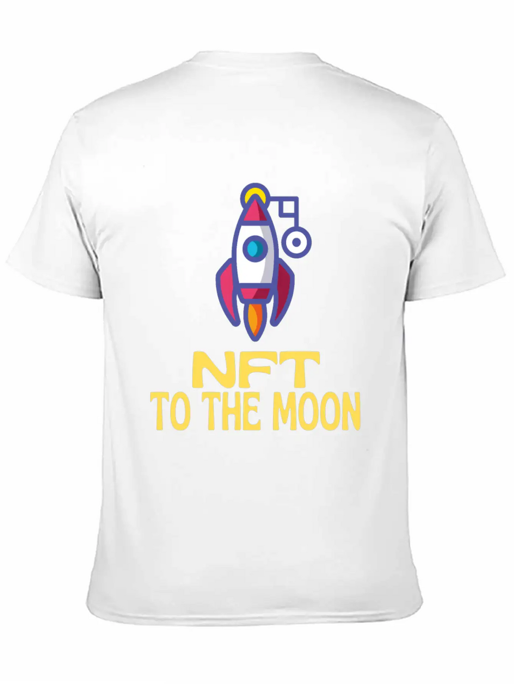 NFT To The Moon Non-Fungible Token Unisex Casual T-Shirt – Clean Design For Daily Comfort