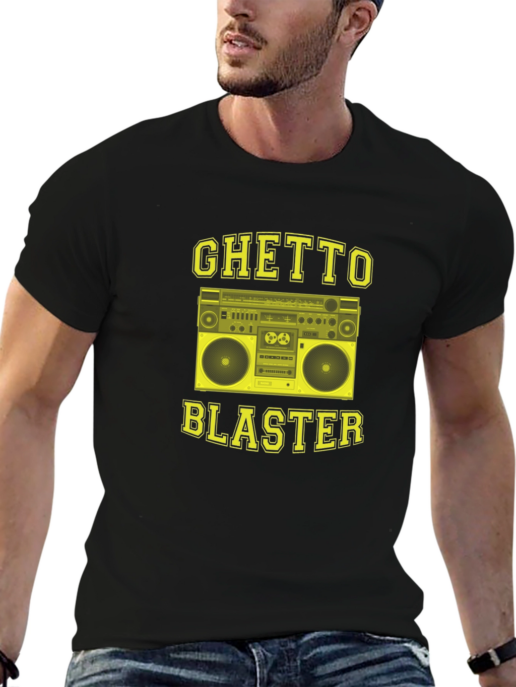 Ghetto Blaster T-Shirt - Retro Boombox Graphic Tee