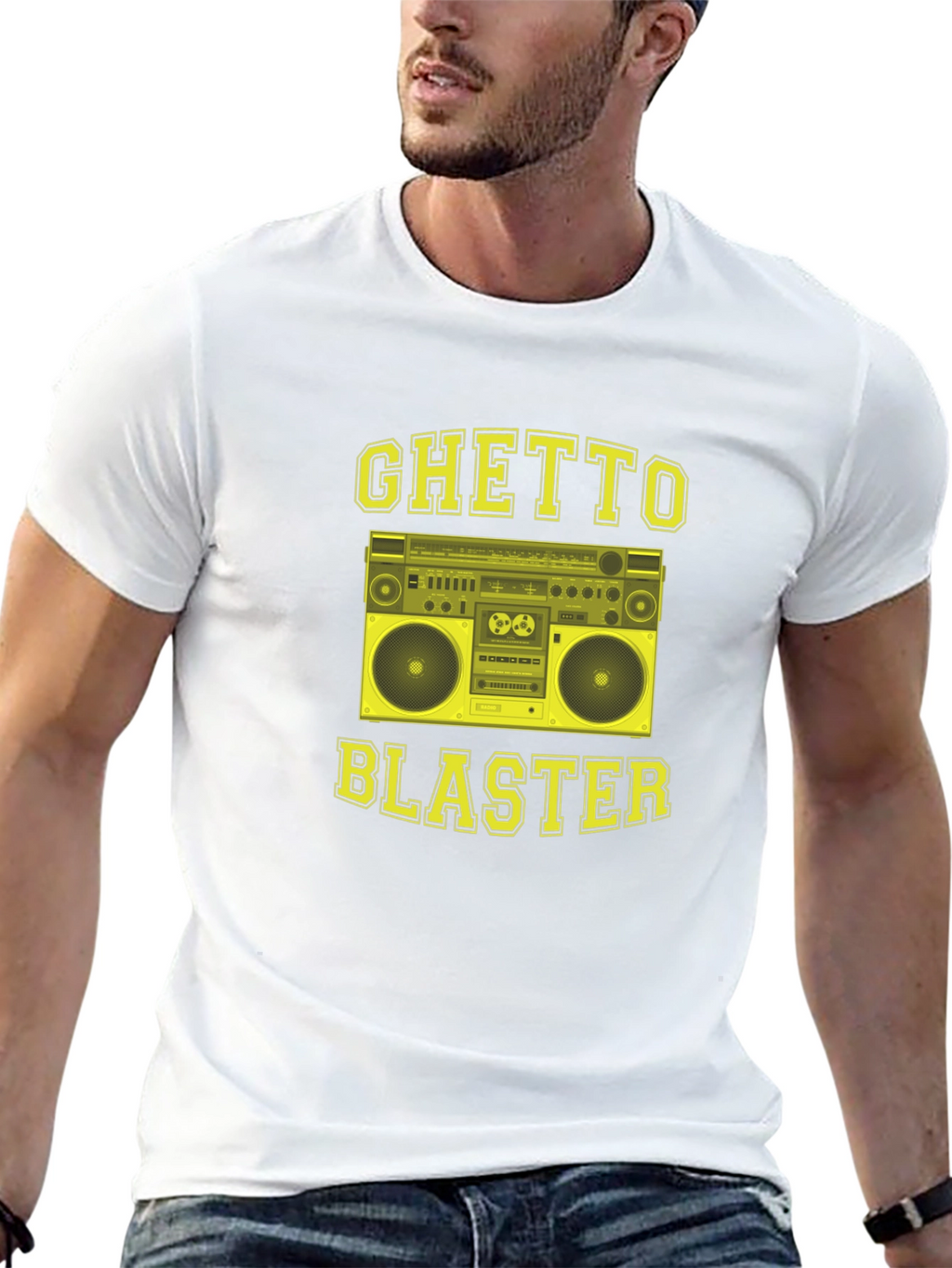 Ghetto Blaster T-Shirt - Retro Boombox Graphic Tee
