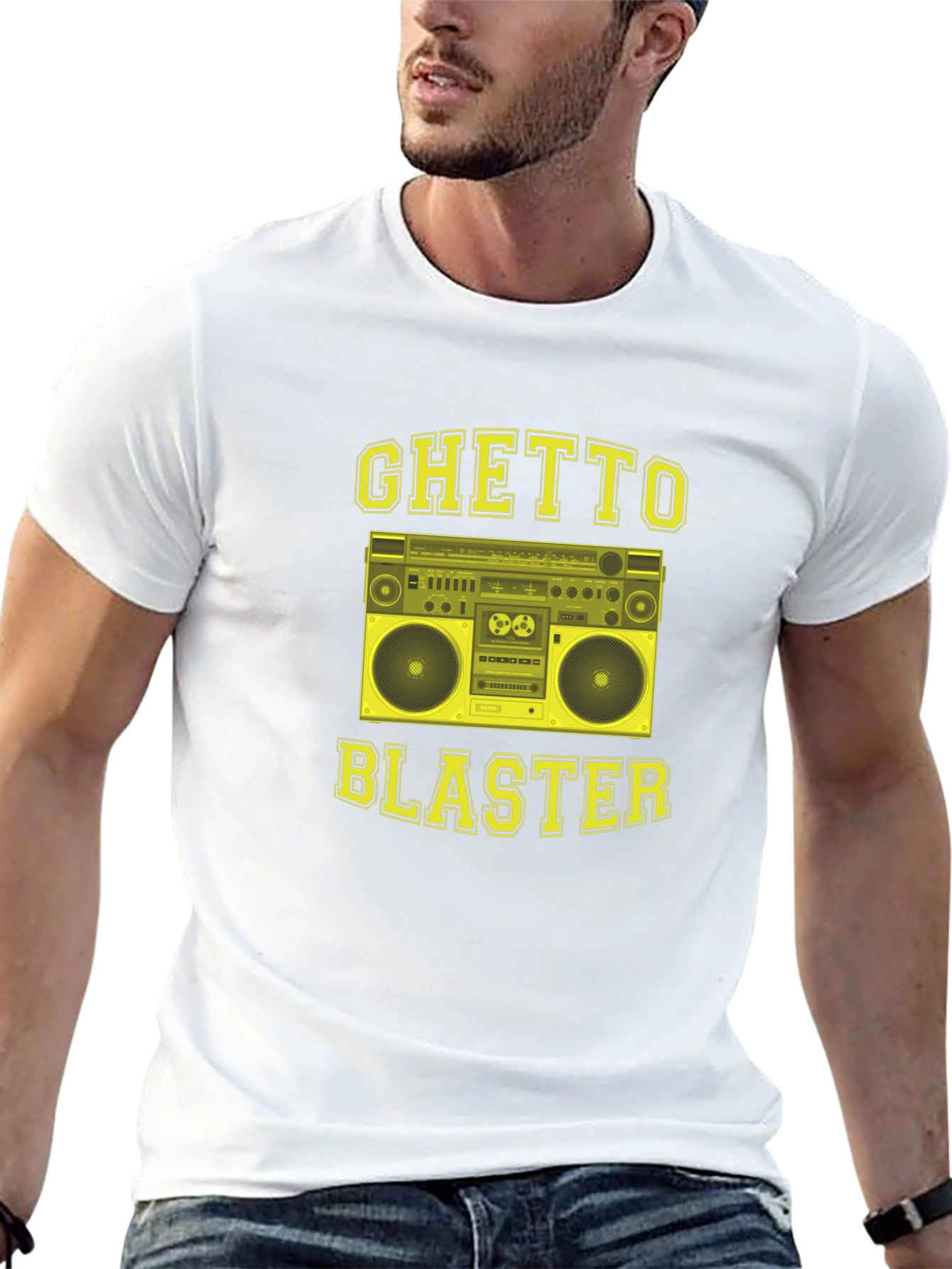 Ghetto Blaster T-Shirt - Retro Boombox Graphic Tee