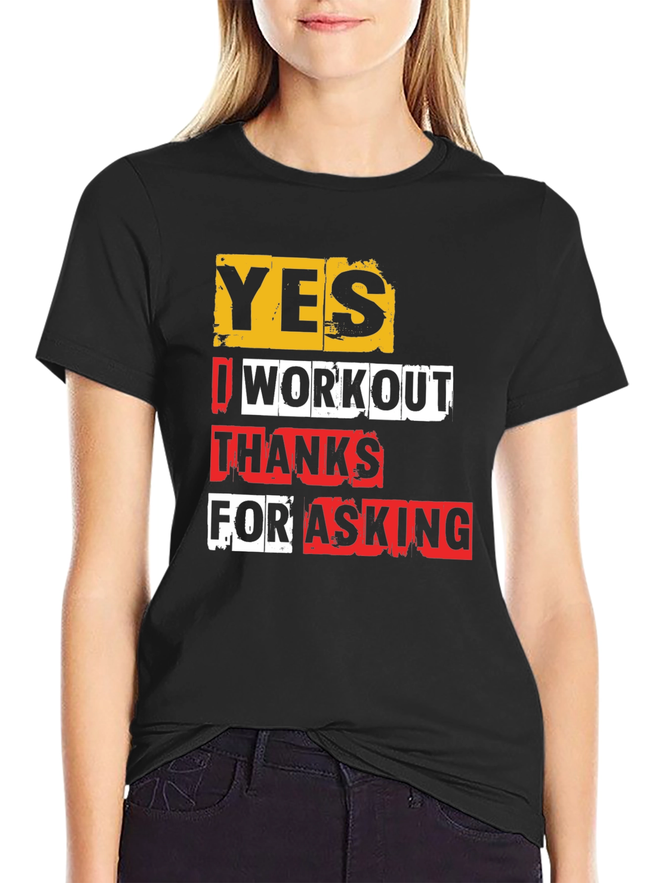 Workout Gym Shirt - Yes I Workout - Funny Fitness Tee