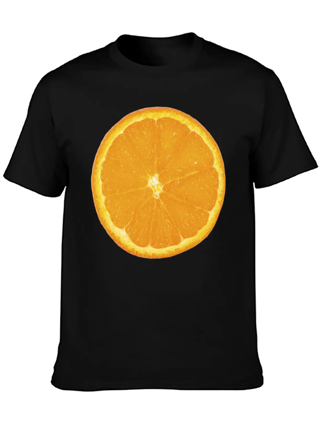 Nice Big Orange Unisex Casual T-Shirt – Clean Design For Daily Comfort