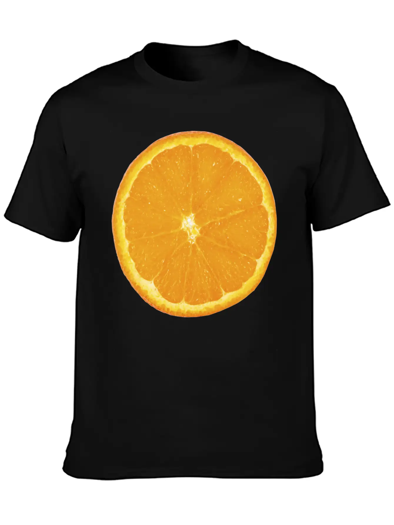 Nice Big Orange Unisex Casual T-Shirt – Clean Design For Daily Comfort
