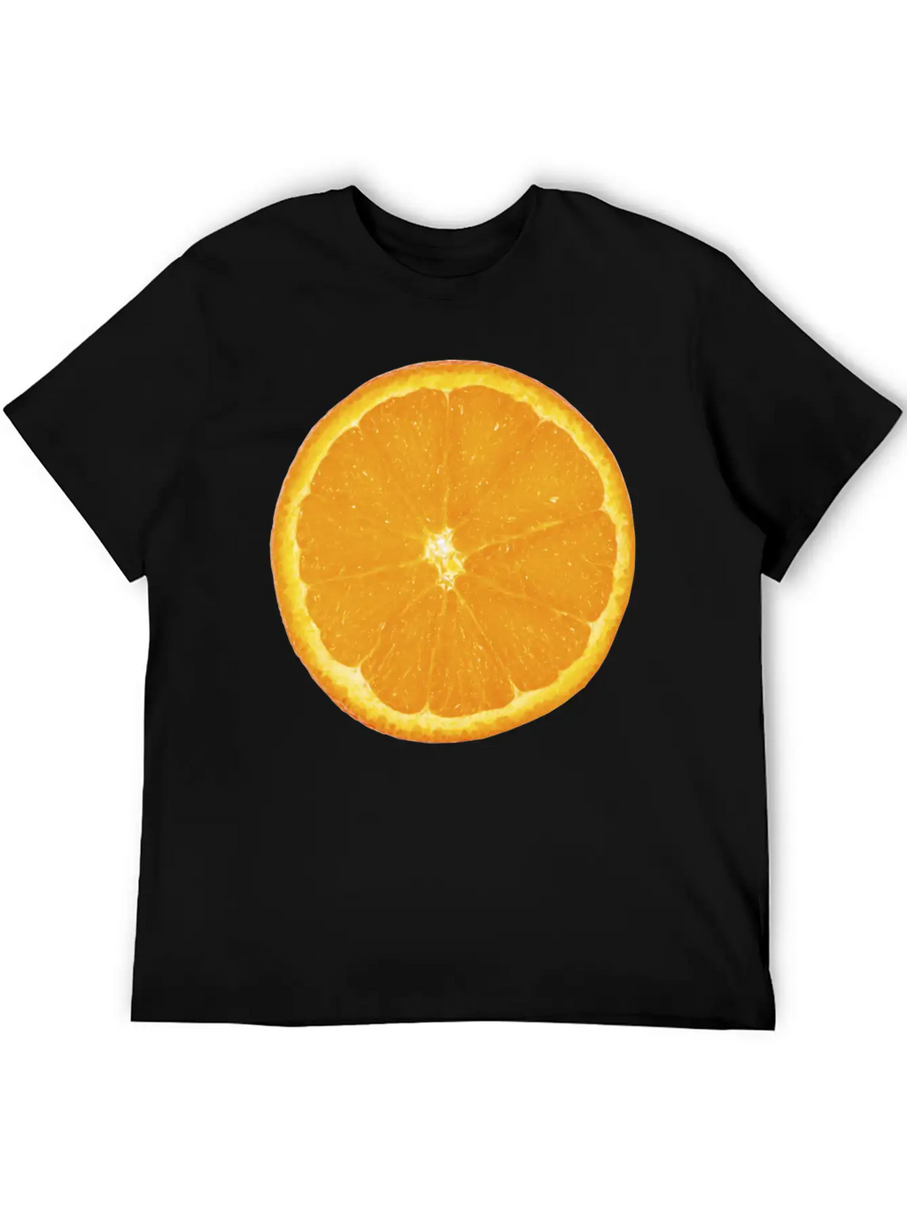 Nice Big Orange Unisex Casual T-Shirt – Clean Design For Daily Comfort