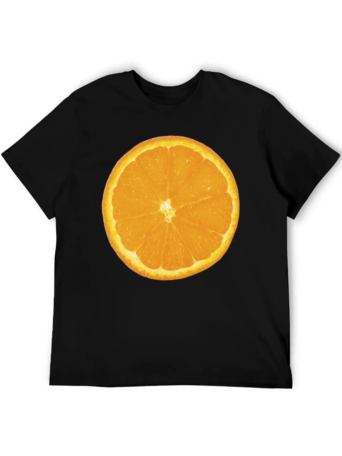 Nice Big Orange Unisex Casual T-Shirt – Clean Design For Daily Comfort